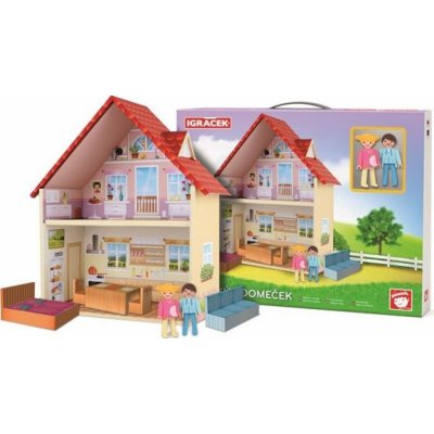 Efko IGRÁČEK Igráčkův Domeček herní set se 2 figurkami stavebnice – Zboží Dáma