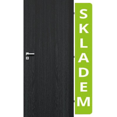 VILEN DOOR Plné hladké dveře IDEAL Dub Antracyt 80 x 197 cm