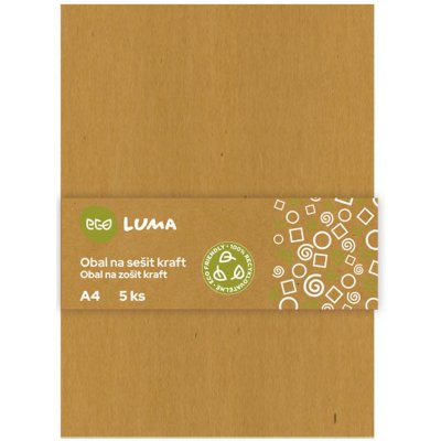 LUMA Obaly na sešity ECO A4 kraft 5 ks – Zboží Dáma LUMA Obaly na sešity ECO A4 kraft 5 ks – Zboží Dáma