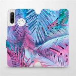 Mobiwear - Huawei P30 Lite - MG10S Fialové a modré listy – Sleviste.cz