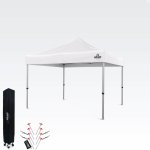 BRIMO Zahradní Altán Skládací 3x3m Prémiová UV/PVC Ochrana bez stěn Bílá S. Alu – Zboží Dáma