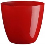 Plastkon květináč Ella lesklá 18 cm červený – Zbozi.Blesk.cz