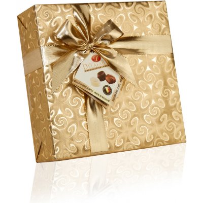 Selllot Belgické plněné pralinky ve zlatém papíru 400 g čtverec – Sleviste.cz