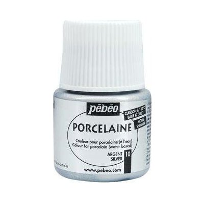Pébéo č.45 Porcelain 150 č.110 45 ml metalická stříbrná – Zboží Dáma
