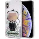 Pouzdro Karl Lagerfeld Iconic Liquid Glitter PC/T PU iPhone XS Max