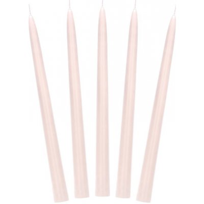 PartyDeco Svíčky kónické nude 24 cm 10 ks – Hledejceny.cz