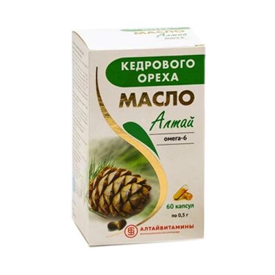 Altajvitamini Altaj Cedrový olej v tobolkách 60 kapslí – Hledejceny.cz