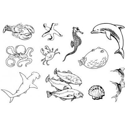 Creatoys Gelová razítka Podmořský svět CS 6*7303 – Zboží Dáma