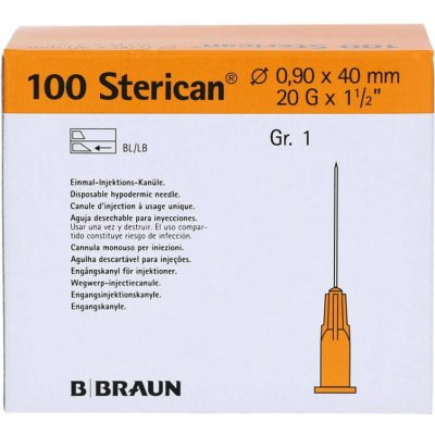 Sterican Injekční jehla 20G/0,9 x 40 mm žlutá sterilní 100 ks – Zboží Dáma