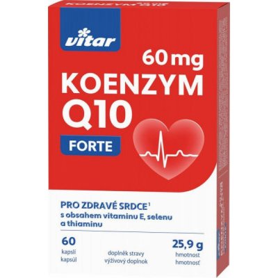 Revital Koenzym Q10 60 mg Forte 30+30 kapslí