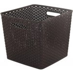 CURVER Úložný box RATTAN ,,Y" STYLE Square hnědá – Zboží Mobilmania