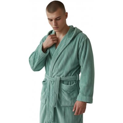 HF pánský mikroplyšový župan mentolové – Zboží Mobilmania