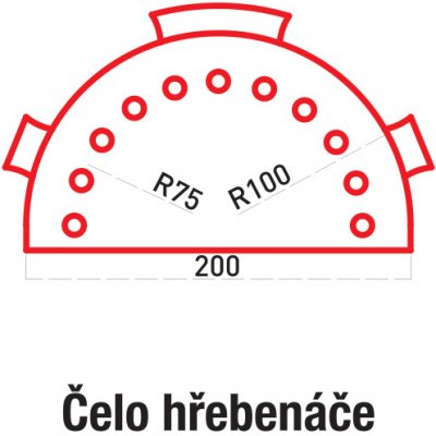 Bravo Čelo hřebenáče 25 µm polyester bílá – Sleviste.cz