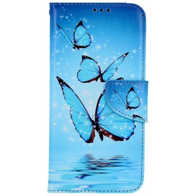 Pouzdro TopQ Samsung A54 5G knížkové Modří motýlci