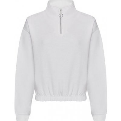 Just Hoods dámská mikina se 1/4 zipem JH037 Arctic White – Hledejceny.cz
