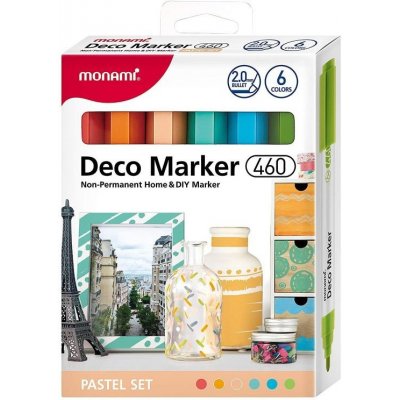 Monami Deco Marker 460 pastel – Zboží Mobilmania