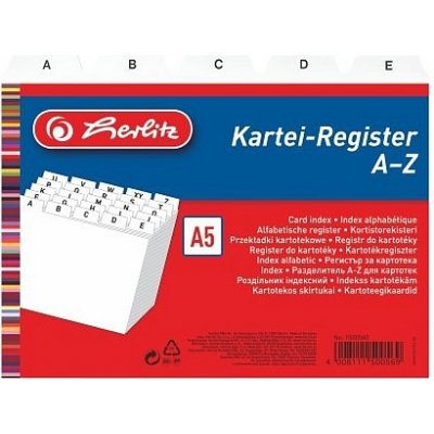 Registr do kartotéky A5 A - Z – Hledejceny.cz