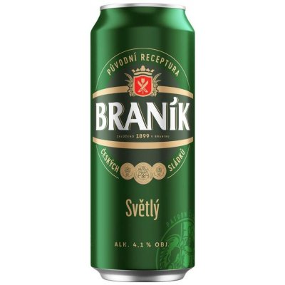 Braník Pivo světlé výčepní 10° 0,5 l (plech) – Hledejceny.cz