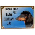 Dafiko Tabulka Jezevčík krátkosrstý černý – Zboží Mobilmania