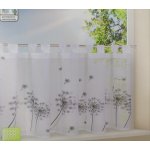 Hotová záclona GERSTER bílá-šedé pampelišky 50x145 cm 50 x 145 cm – Hledejceny.cz