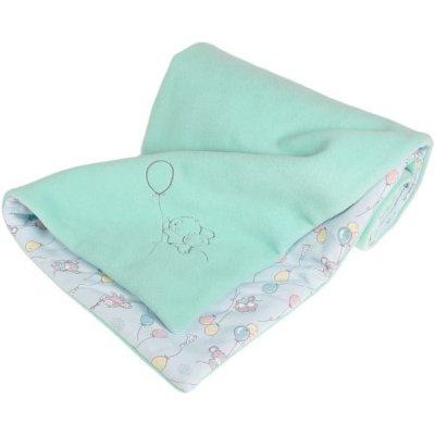 KAARSGAREN dětská deka mentolová lístečky – Zboží Mobilmania