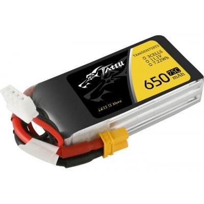 GENS ACE LiPo TATTU serie 3S 3S1P 75C XT30 Plug 11,1V 650 mAh – Hledejceny.cz