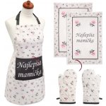 Home Elements Set Nejlepšia mamička SK zástěra chňapka s magnetem dvě utěrky – Hledejceny.cz