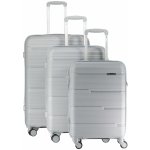 Geographical Norway Canadian Peak Swap stříbrná 91L, 59L, 34L 53x34x21 cm, 65x40x27 cm, 77x47x29 cm – Zboží Dáma