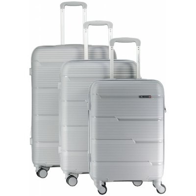 Geographical Norway Canadian Peak Swap stříbrná 91L, 59L, 34L 53x34x21 cm, 65x40x27 cm, 77x47x29 cm – Zboží Dáma