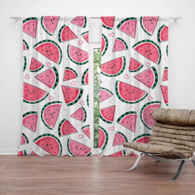 Sablio Závěs Vodní meloun: 2ks 140x250cm – Hledejceny.cz