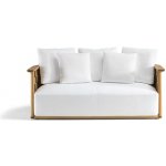 Molteni Palinfrasca Molteni 185x98x67 cm teak výplet teak/olive green EVA polyurethane sedák bílá white – Hledejceny.cz