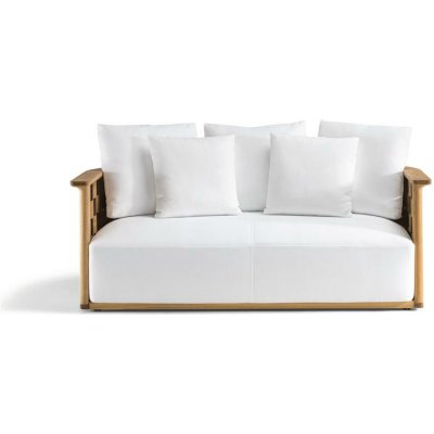 Molteni Palinfrasca Molteni 185x98x67 cm teak výplet teak/olive green EVA polyurethane sedák bílá white – Hledejceny.cz