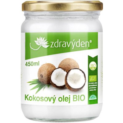 Zdravý den Olej kokosový BIO 450 ml – Zbozi.Blesk.cz