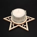 Amadea Dřevěný svícen hvězda průměr 11 cm – Hledejceny.cz