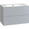 Koupelnový nábytek EBS KUBA Skříňka Slim 81 cm, perlově šedá 1 set
