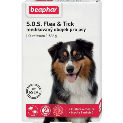 Beaphar SOS antiparazitní obojek pro psy 65 cm