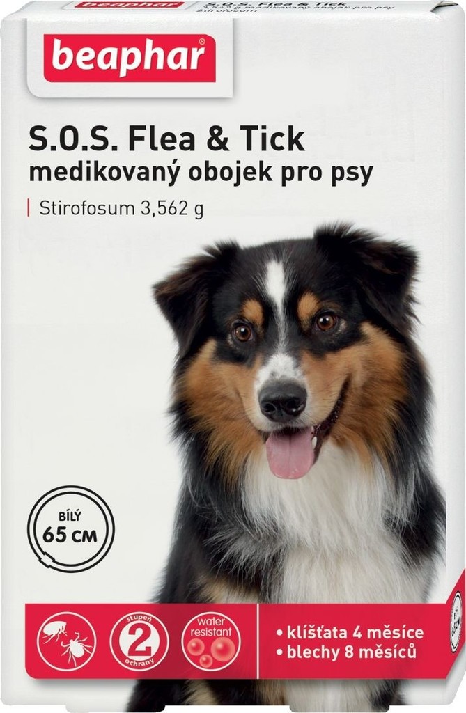 Beaphar SOS antiparazitní obojek pro psy 65 cm od 176 Kč - Heureka.cz