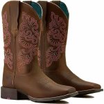 *W* Westernové boty Ariat® WMS Round Up Wide Square Toe StretchFit dámské hnědé – Zboží Dáma