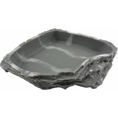 Lucky Reptile rohové krmítko Granite maxi 24 x 24 x 6 cm – Hledejceny.cz