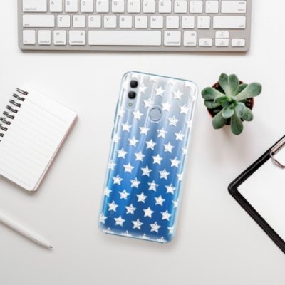 Pouzdro iSaprio - Stars Pattern Honor 10 Lite bílé – Zbozi.Blesk.cz