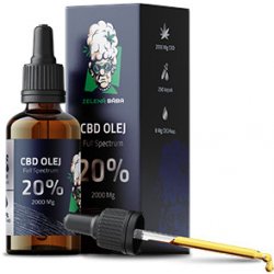 Zelená Bába CBD olej 20% 2000 mg 10 ml