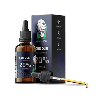 Zelená Bába CBD olej 20% 2000 mg 10 ml – Zbozi.Blesk.cz