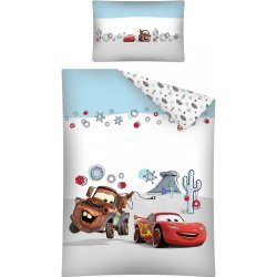 Detexpol povlečení Cars Blesk a Burák šedé 100x135 cm 40x60 cm dětské  povlečení - Nejlepší Ceny.cz