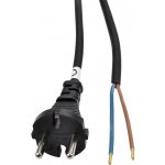 Solight flexo šňůra, 2x 1mm2, gumová, černá, 5m PF31 – Zboží Živě