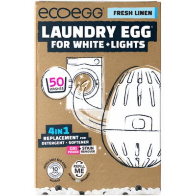 Ecoegg Prací vajíčko na bílé prádlo s vůní svěží bavlny 50dávka