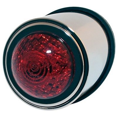 Led mini zadní moto světlo Old School Type 1 chrom – Zboží Mobilmania