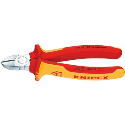 KNIPEX Klešte štípací bocní 125mm Cr / 7006125 Knipex 53050125 – Zboží Mobilmania
