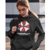 Dámská mikina s potiskem Dámska mikina Umbrella Corporation černá Canvas