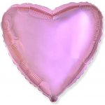 PartyDeco Foliový balón srdce světle růžové Valentýn Svatba 60 cm – Zboží Dáma