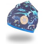 Little Angel DITA Čepice podšitá Outlast® Dinosauři modrá royal – Zboží Dáma
